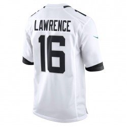 NFL Jacksonville Jaguars Trevor Lawrence 16 Nike White 2021 Draft Jersey