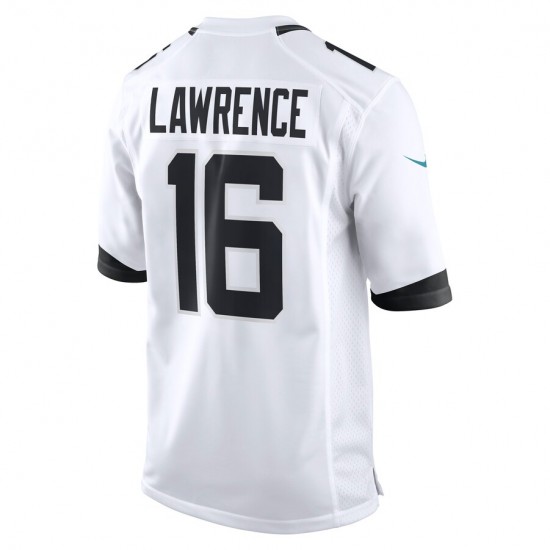 NFL Jacksonville Jaguars Trevor Lawrence 16 Nike White 2021 Draft Jersey