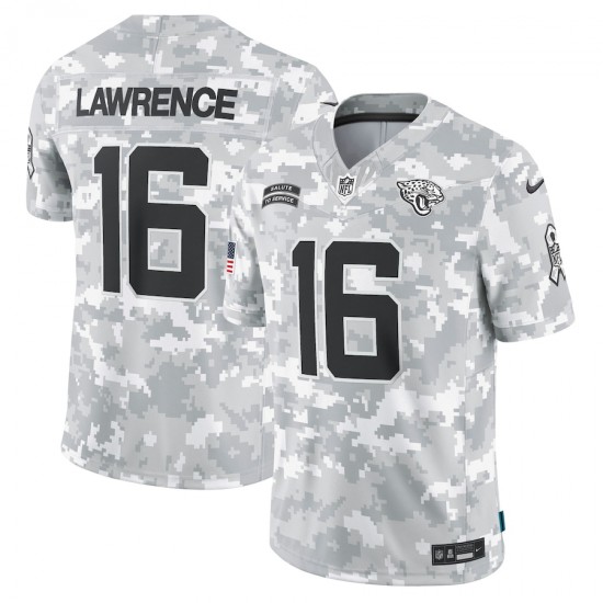 NFL Jacksonville Jaguars Trevor Lawrence Nike 2024 Salute to Service Jersey