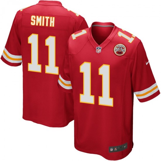 NFL Kansas City Chiefs Alex Smith 11 Nike Red Jersey