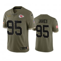 NFL Kansas City Chiefs Chris Jones 95 Nike 2022 Salute To Service Jersey