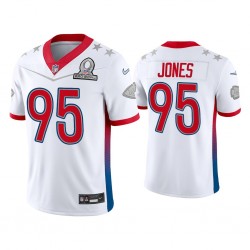 NFL Kansas City Chiefs Chris Jones 95 Nike White 2022 AFC Pro Bowl Jersey
