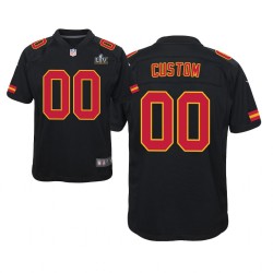 NFL Kansas City Chiefs Custom Nike Black 2021 Super Bowl LV Jersey
