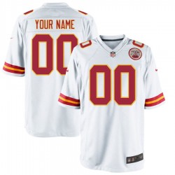 NFL Kansas City Chiefs Custom Nike White Jersey