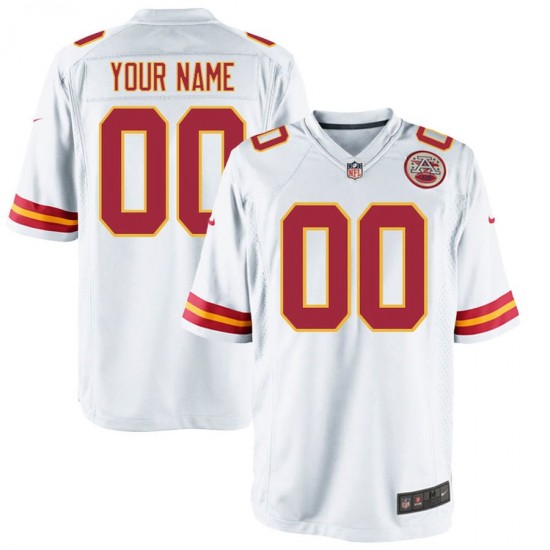 NFL Kansas City Chiefs Custom Nike White Jersey