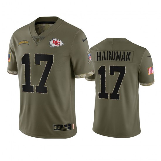 NFL Kansas City Chiefs Mecole Hardman 17 Nike 2022 Salute to Service Jersey