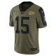 NFL Kansas City Chiefs Patrick Mahomes 15 Nike 2021 Salute to Service Jersey