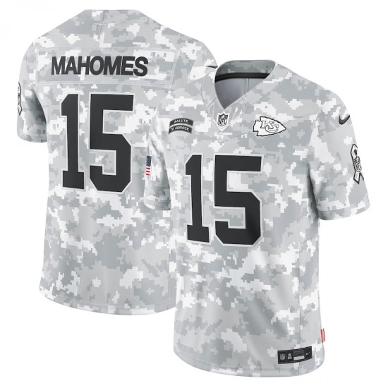 NFL Kansas City Chiefs Patrick Mahomes Nike 2024 Salute to Service Jersey