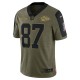 NFL Kansas City Chiefs Travis Kelce 87 Nike 2021 Salute to Service Jersey