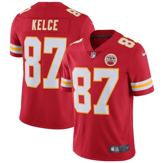 NFL Kansas City Chiefs Travis Kelce 87 Nike Red Jersey