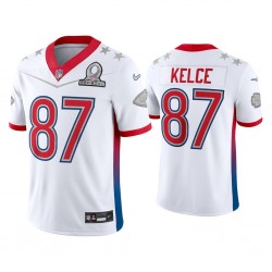 NFL Kansas City Chiefs Travis Kelce 87 Nike White 2022 AFC Pro Bowl Jersey