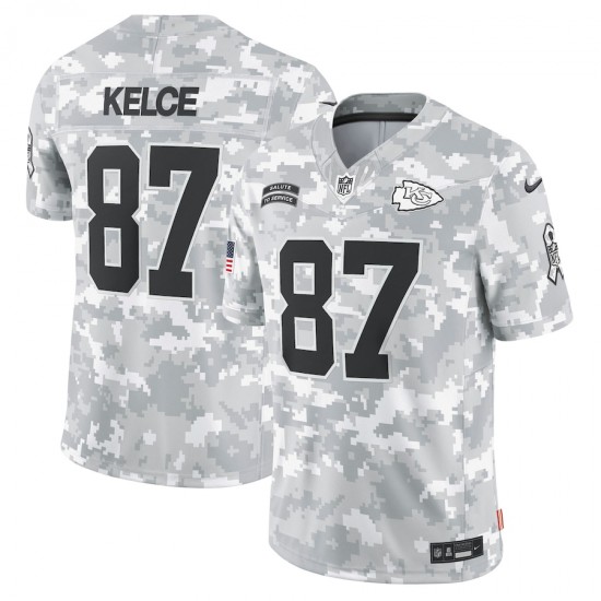 NFL Kansas City Chiefs Travis Kelce Nike 2024 Salute to Service Jersey