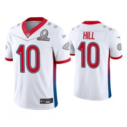 NFL Kansas City Chiefs Tyreek Hill 10 Nike White 2022 AFC Pro Bowl Jersey