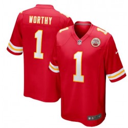 NFL Kansas City Chiefs Xavier Worthy Nike Red 2024 Draft Jersey