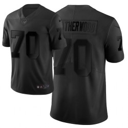 NFL Las Vegas Raiders Alex Leatherwood 70 Nike Black 2021 Draft Jersey