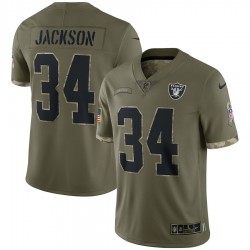 NFL Las Vegas Raiders Bo Jackson 34 Nike 2022 Salute to Service Jersey