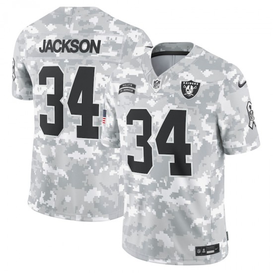 NFL Las Vegas Raiders Bo Jackson Nike 2024 Salute to Service Jersey