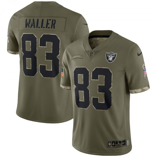 NFL Las Vegas Raiders Darren Waller 83 Nike 2022 Salute to Service Jersey
