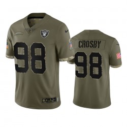 NFL Las Vegas Raiders Maxx Crosby 98 Nike 2022 Salute to Service Jersey