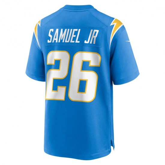 NFL Los Angeles Chargers Asante Samuel Jr. 26 Nike Blue 2021 Draft Jersey