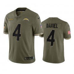 NFL Los Angeles Chargers Chase Daniel 4 Nike 2022 Salute to Service Jersey