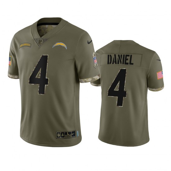 NFL Los Angeles Chargers Chase Daniel 4 Nike 2022 Salute to Service Jersey