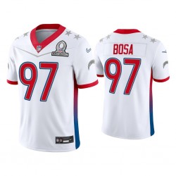 NFL Los Angeles Chargers Joey Bosa 97 Nike White 2022 AFC Pro Bowl Jersey