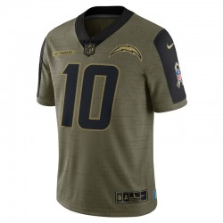 NFL Los Angeles Chargers Justin Herbert 10 Nike 2021 Salute to Service Jersey