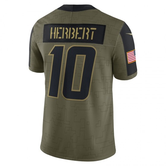 NFL Los Angeles Chargers Justin Herbert 10 Nike 2021 Salute to Service Jersey