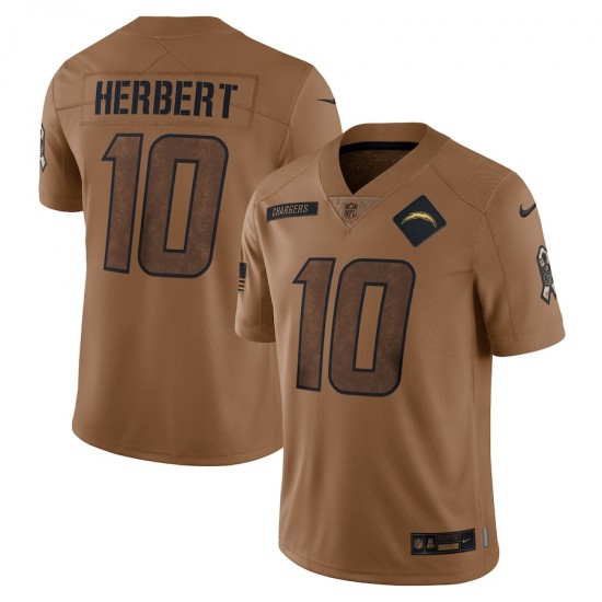 NFL Los Angeles Chargers Justin Herbert 10 Nike 2023 Salute To Service Jersey
