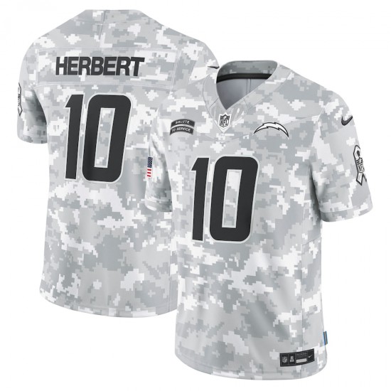 NFL Los Angeles Chargers Justin Herbert Nike 2024 Salute to Service Jersey