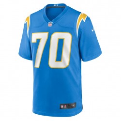 NFL Los Angeles Chargers Rashawn Slater 70 Nike Blue 2021 Draft Jersey