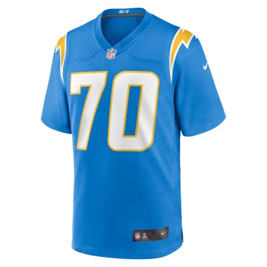 NFL Los Angeles Chargers Rashawn Slater 70 Nike Blue 2021 Draft Jersey