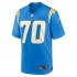NFL Los Angeles Chargers Rashawn Slater 70 Nike Blue 2021 Draft Jersey