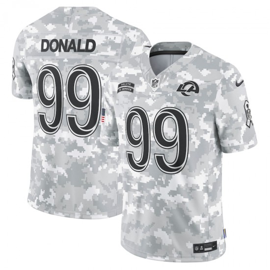 NFL Los Angeles Rams Aaron Donald Nike 2024 Salute to Service Jersey
