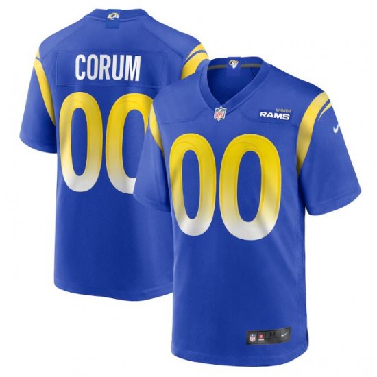 NFL Los Angeles Rams Blake Corum Nike Royal 2024 Draft Game Player Jersey