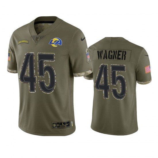 NFL Los Angeles Rams Bobby Wagne 45 Nike 2022 Salute to Service Jersey