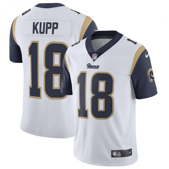 NFL Los Angeles Rams Cooper Kupp 18 Nike White Jersey