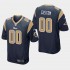 NFL Los Angeles Rams Custom Navy Jersey