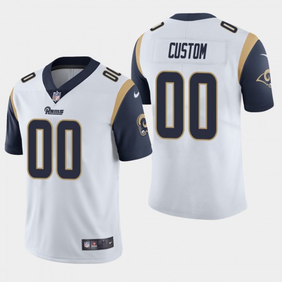 NFL Los Angeles Rams Custom White Jersey