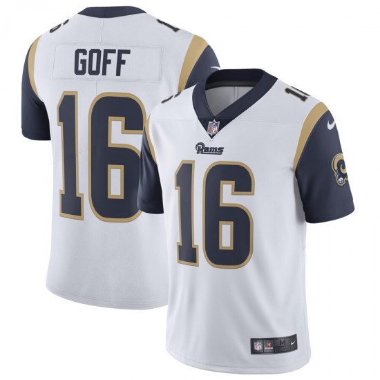 NFL Los Angeles Rams Jared Goff 16 Nike White Jersey
