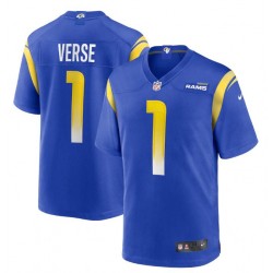 NFL Los Angeles Rams Jared Verse Nike Royal 2024 Draft Jersey