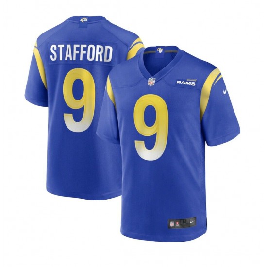 NFL Los Angeles Rams Matthew Stafford 9 Nike Royal 2021 Jersey