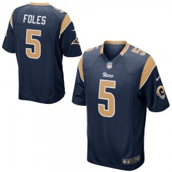NFL Los Angeles Rams Nick Foles 5 Nike Navy Jersey