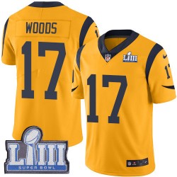 NFL Los Angeles Rams Robert Woods 17 Nike Gold 2019 Super Bowl LIII Jersey
