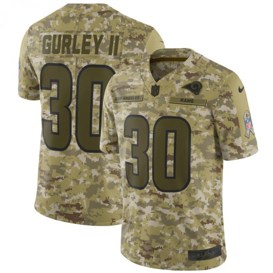 NFL Los Angeles Rams Todd Gurley II 30 Nike Salute to Service Jersey