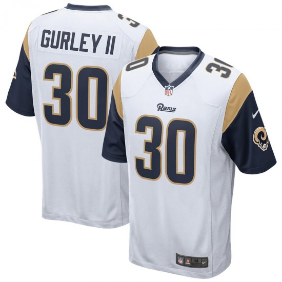 NFL Los Angeles Rams Todd Gurley II 30 Nike White Jersey