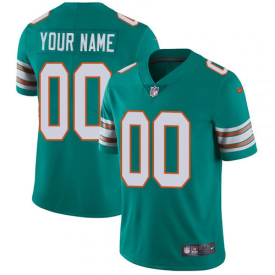 NFL Miami Dolphins Custom Aqua Jersey
