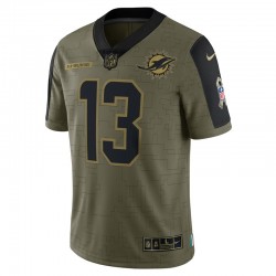NFL Miami Dolphins Dan Marino 13 Nike 2021 Salute to Service Jersey