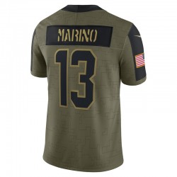 NFL Miami Dolphins Dan Marino 13 Nike 2021 Salute to Service Jersey